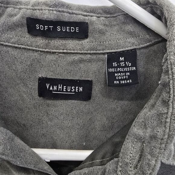 Van Heusen Men's  Long Sleeve Dress Shirt, Button Down, Size M (15-15 1/2) A22 - Picture 7 of 8